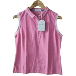 CORY S/LESS CLUB POLO PINK