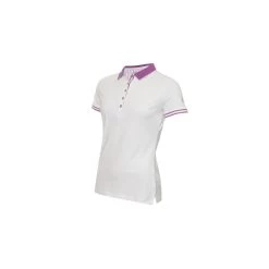ELLA CLUB POLO - WHITE/VIOLET