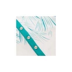 ENID PRINT SLEEVELESS POLO - Palm/White -golf green lamb enid print sleeveless polo palm white p5249 9548 image