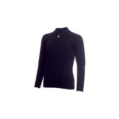 GIGI SUPERWOOL 1/2 ZIP SWEATER - NAVY