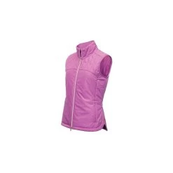 KHLOE QUILTED PANEL GILET - VIOLET