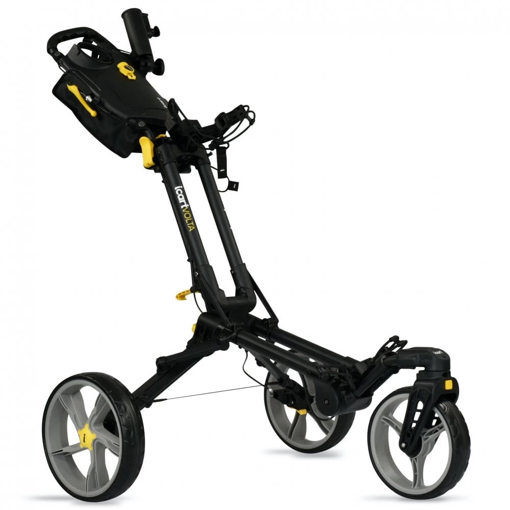 Volta 360 3 Wheel Push Trolley - Black 3 Volta 360 3 Wheel Push Trolley - Black