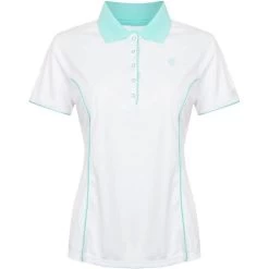 Ladies Polo Shirt Blue/Turquoise