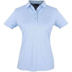 Ladies Polo Shirt Cerulean Blue