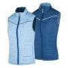 LADIES REVERSIBLE PADDED GILET NAVY -golf island green ladies reversible padded gilet navy p12227 26394 image