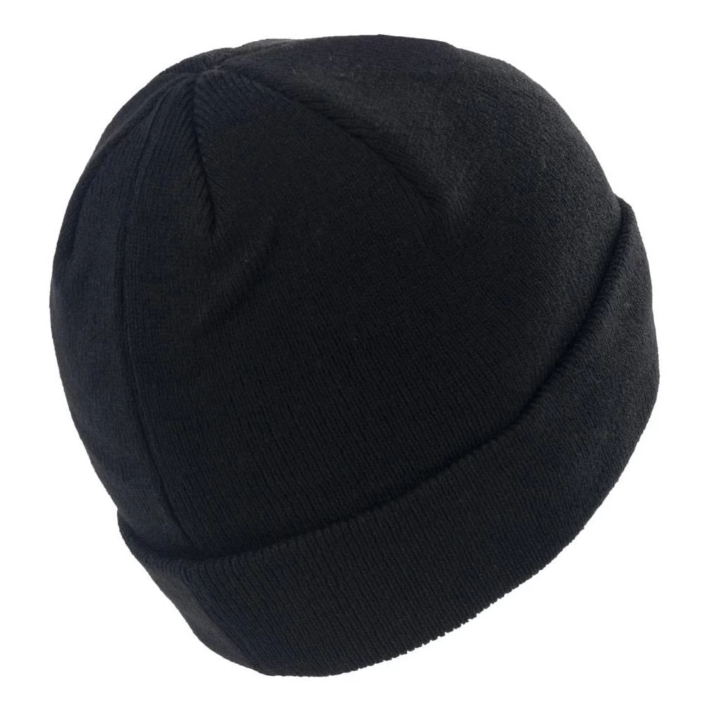MENS KNITTED BEANIE HAT - BLACK - ONE SIZE 4 MENS KNITTED BEANIE HAT - BLACK - ONE SIZE - Image 2