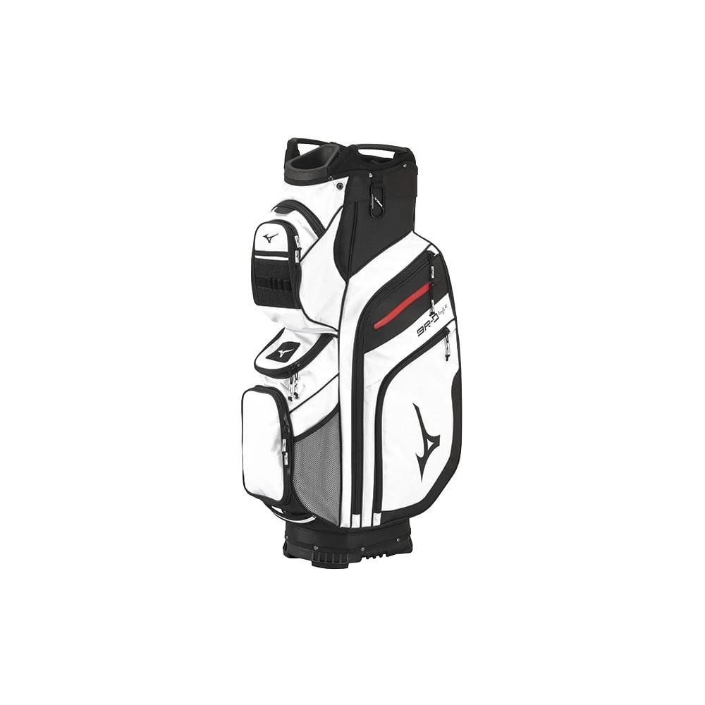 Mizuno BR-D4 CART Golf Bag - White/Black 3 Mizuno BR-D4 CART Golf Bag - White/Black