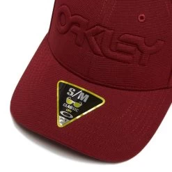 Oakley 6 PANEL STRETCH CAP EMBOSSED HAT IRON RED -golf oakley 6 panel stretch cap embossed hat iron red p11687 26666 image