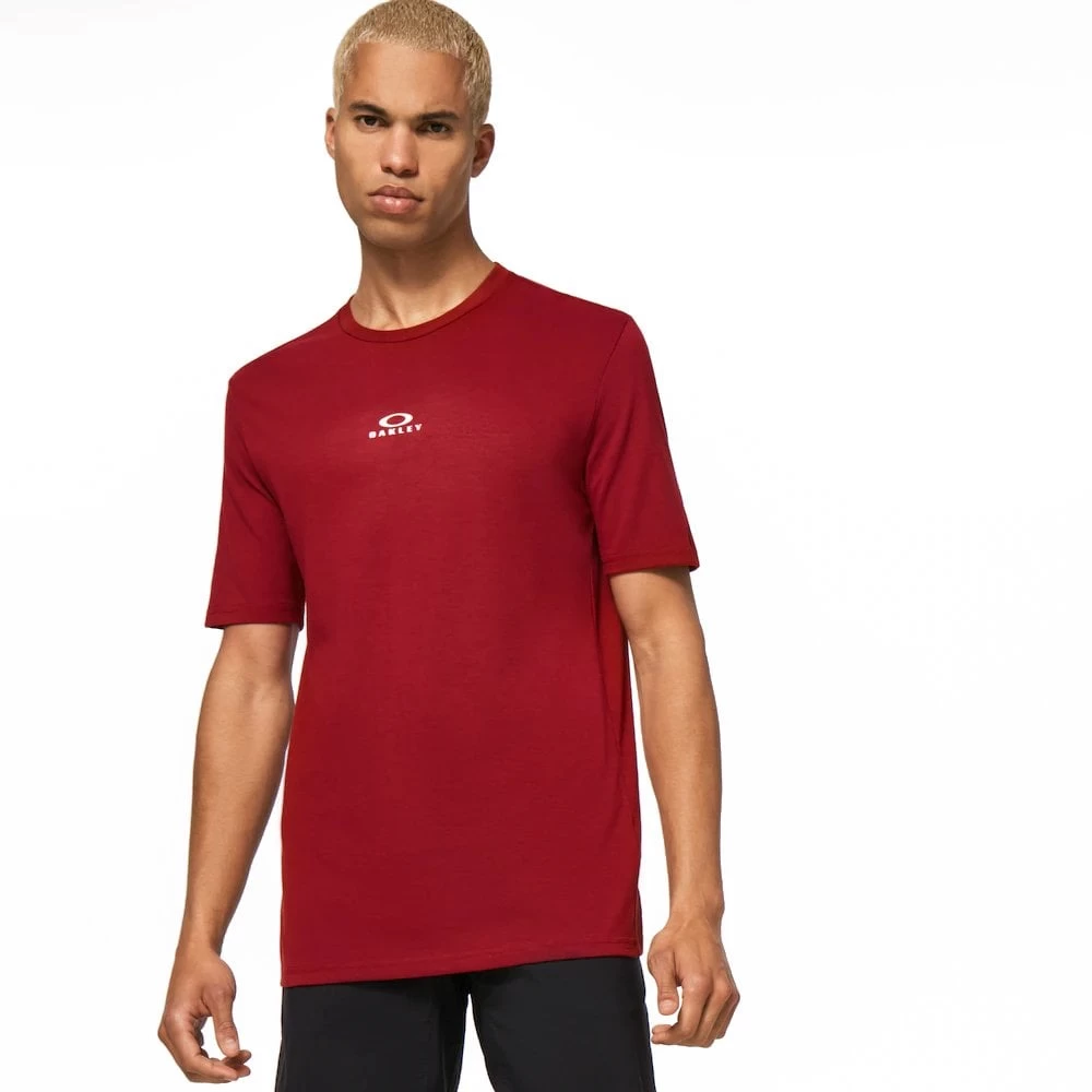 Oakley BARK NEW SS T-SHIRT IRON RED 3 Oakley BARK NEW SS T-SHIRT IRON RED
