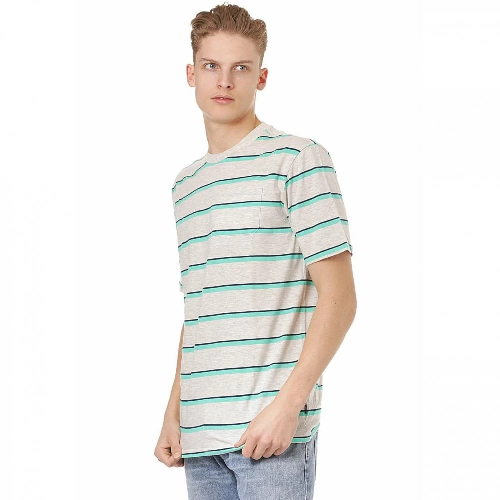 Oakley STRIPE POCKET TEE T-SHIRT - OATMEAL HEATHER 3 Oakley STRIPE POCKET TEE T-SHIRT - OATMEAL HEATHER