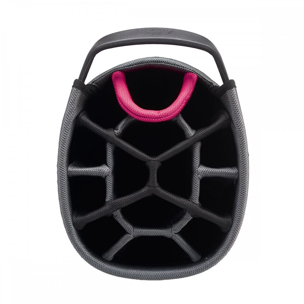 PowaKaddy 2023 Dri-Tech - Gun Metal/Hot Pink Golf Bag 4 PowaKaddy 2023 Dri-Tech - Gun Metal/Hot Pink Golf Bag - Image 2