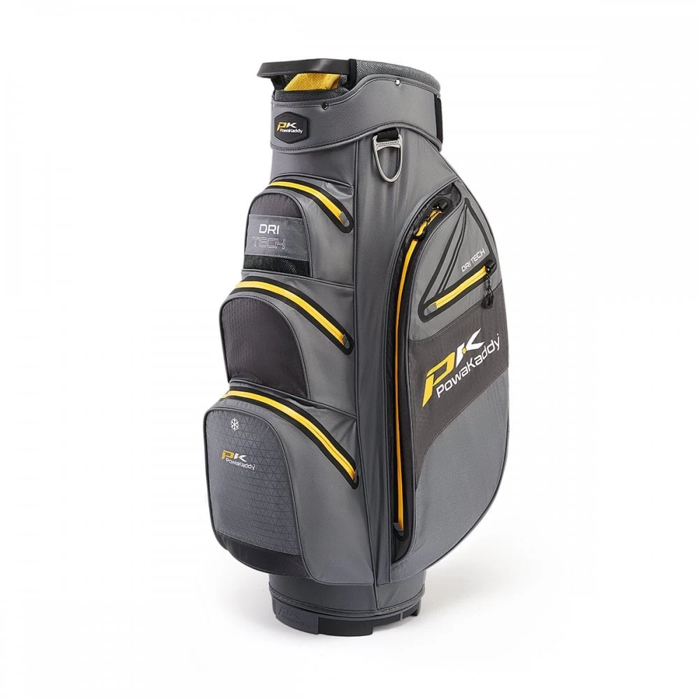 PowaKaddy 2023 Dri-Tech - Gun Metal/Yellow Golf Bag 3 PowaKaddy 2023 Dri-Tech - Gun Metal/Yellow Golf Bag