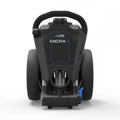 PowaKaddy 2023 MICRA Push Cart Gun Metal With Blue Trim -golf powakaddy 2023 micra push cart gun metal with blue trim p9716 20922 image