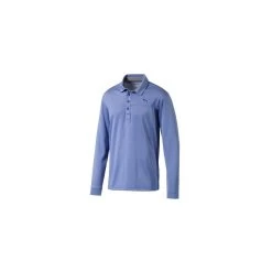 Puma Long Sleeve Polo - Dazzling Blue Heather