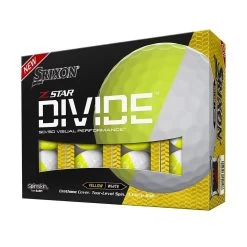 Srixon 2023 Z-Star 8 Divide Golf Balls - White/Yellow (Dozen)
