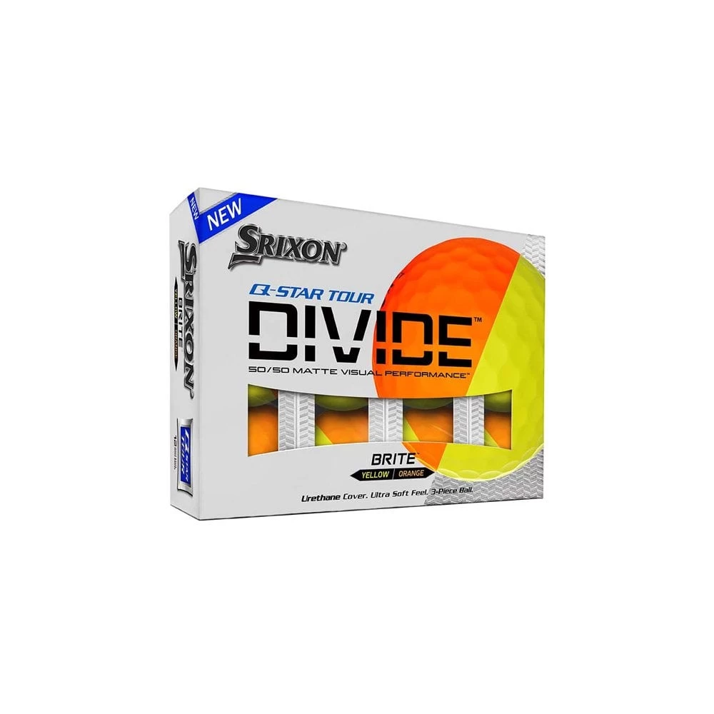 Srixon Q-STAR T3 DIVIDE Golf Balls YELLOW/ORANGE (12) 3 Srixon Q-STAR T3 DIVIDE Golf Balls YELLOW/ORANGE (12)