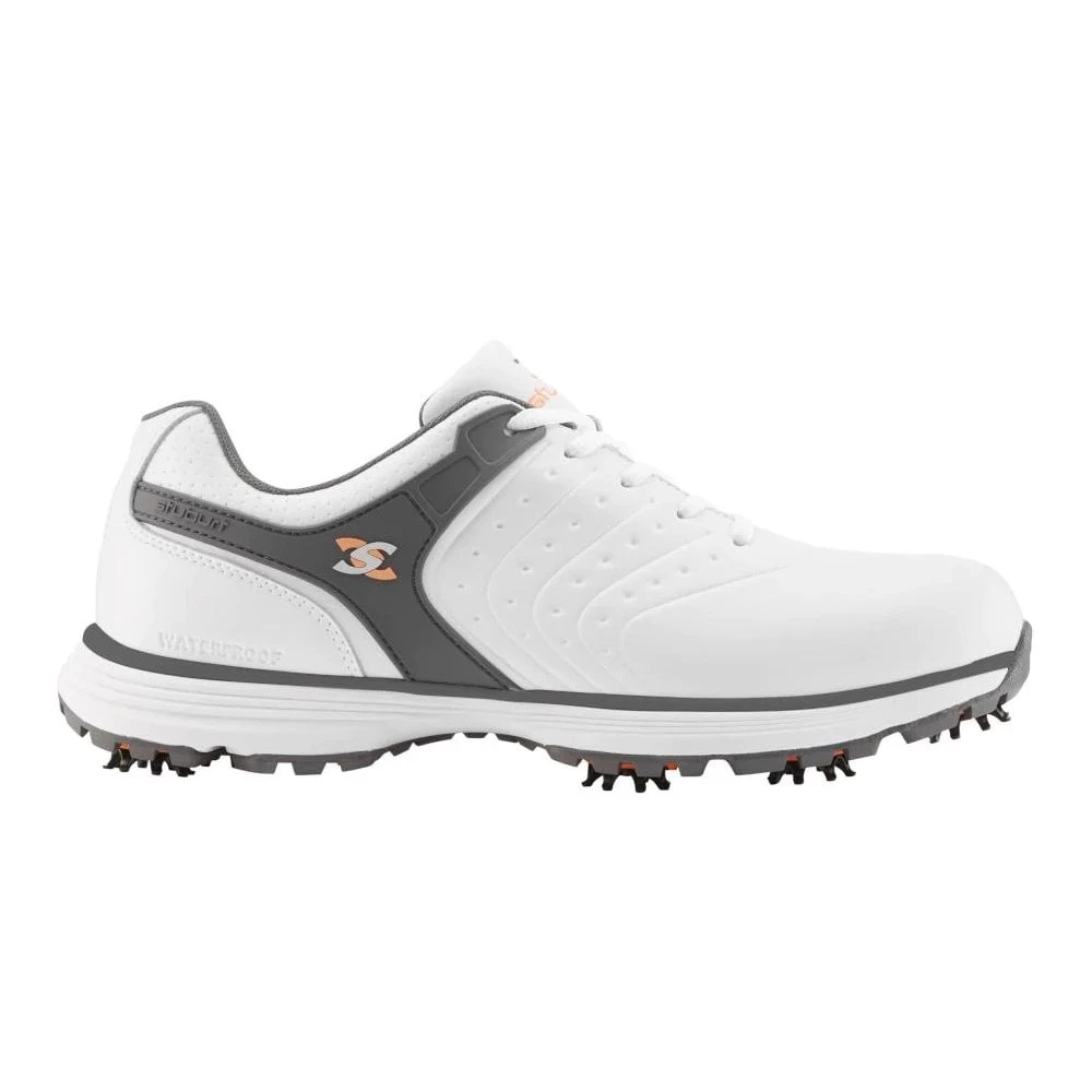Evolve II Spiked Golf Shoes - White 3 Evolve II Spiked Golf Shoes - White