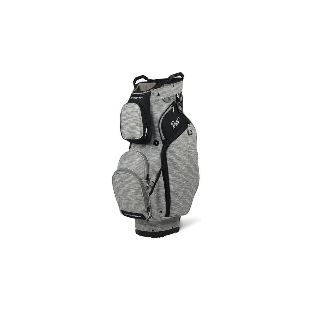Sun Mountain LADIES DIVA CART BAG - SV/SLVER/STRIPE/BK 3 Sun Mountain LADIES DIVA CART BAG - SV/SLVER/STRIPE/BK