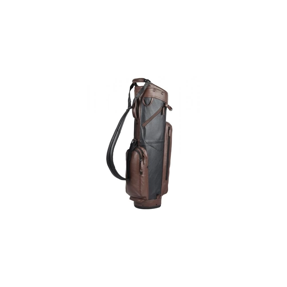 Sun Mountain Leather Cart Bag Black/Brown 3 Sun Mountain Leather Cart Bag Black/Brown