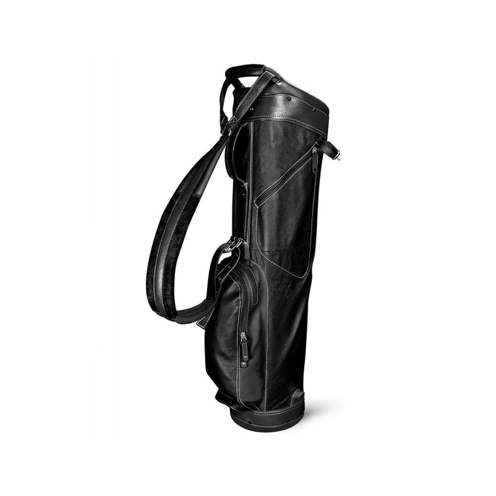 Sun Mountain Leather Sunday Bag Black/White 3 Sun Mountain Leather Sunday Bag Black/White