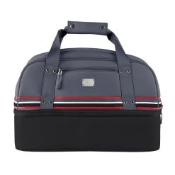 Sun Mountain Sonnenalp Mid Stripe Boston Bag Black-Gunmetal-Red