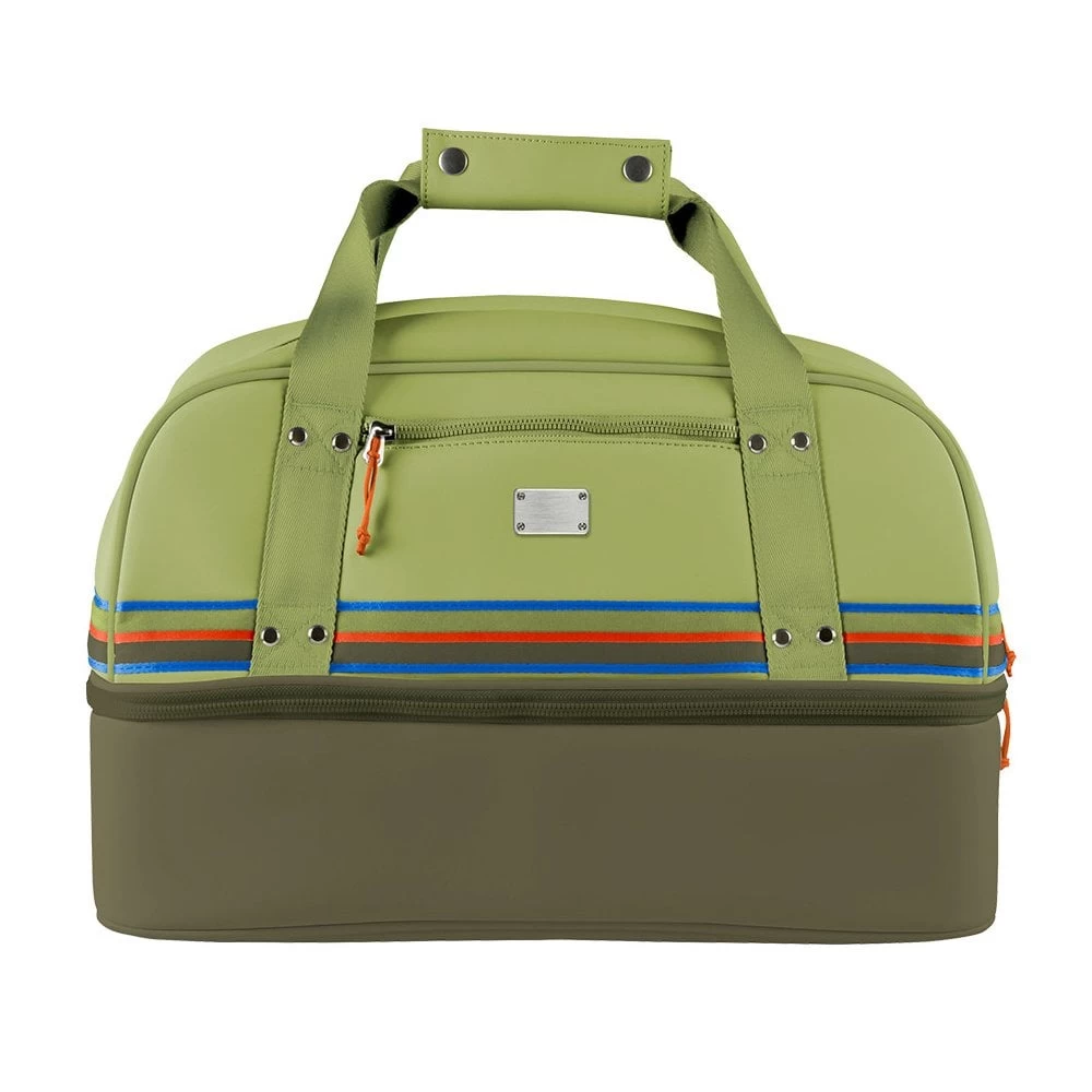 Sun Mountain Sonnenalp Mid Stripe Boston Bag Loden-Moss-Inferno 3 Sun Mountain Sonnenalp Mid Stripe Boston Bag Loden-Moss-Inferno
