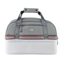 Sun Mountain Sonnenalp Mid Stripe Boston Bag White-Cadet-Brick