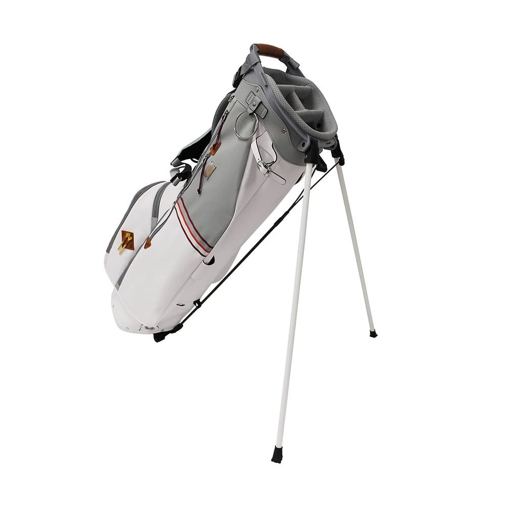 Sun Mountain Sonnenalp Mid Stripe Stand Bag White-Cadet-Brick 4 Sun Mountain Sonnenalp Mid Stripe Stand Bag White-Cadet-Brick - Image 2
