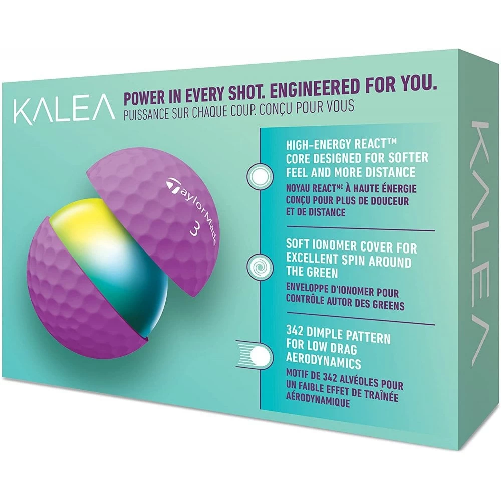 TaylorMade 2022 Kalea Purple Golf Balls Dz 4 TaylorMade 2022 Kalea Purple Golf Balls Dz - Image 2