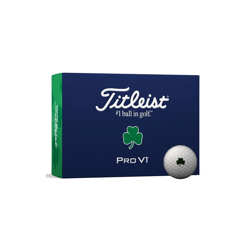 Titleist 2023 Pro V1 White Ltd Shamrock (1/2 Doz) 3 Titleist 2023 Pro V1 White Ltd Shamrock (1/2 Doz)