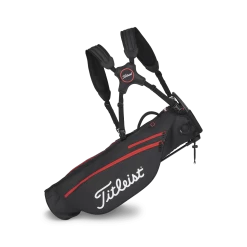 Titleist Premium Carry Golf Bag Black/Black/Red -golf titleist premium carry golf bag black black red p12800 28186 image