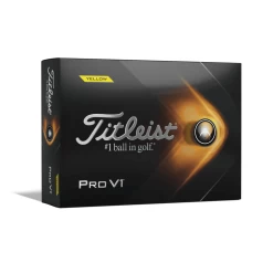 Titleist Pro V1 Yellow Golf Balls - Personalised Logo Or Text