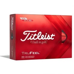 Titleist Titlesit TrueFeel Red Golf Balls- Personalised Logo Or Text