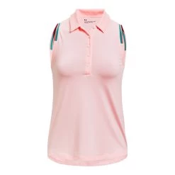 Under Armour 2022 Womens Zinger Point Slvls Polo White -golf under armour 2022 womens zinger point slvls polo white p8229 16882 image