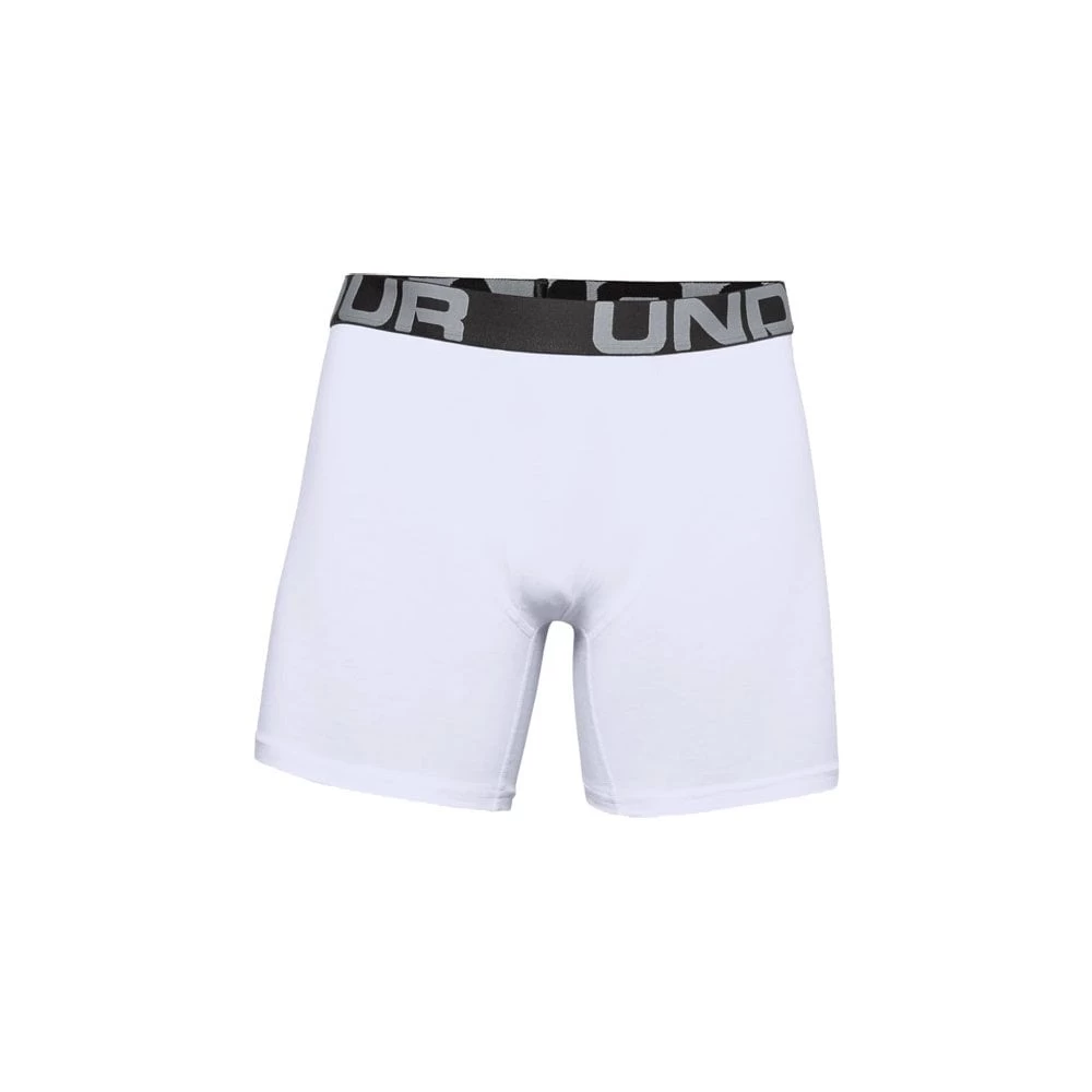 Under Armour Charged Cotton 6 Boxerjock 3pk - White 3 Under Armour Charged Cotton 6 Boxerjock 3pk - White