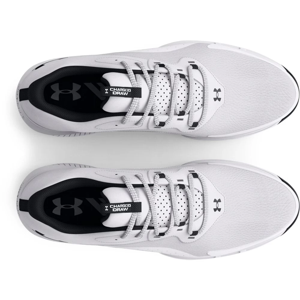 Under Armour Charged Draw 2 Wide Golf Shoes White 7 Under Armour Charged Draw 2 Wide Golf Shoes White - Image 5