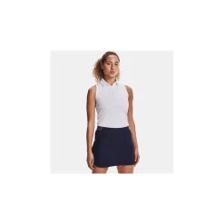 Under Armour Ladies Zinger Sleeveless Polo - White -golf under armour ladies zinger sleeveless polo white p1283 2407 image