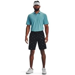 Under Armour Mens Drive Printed Short Black/Blue Foam -golf under armour mens drive printed short black blue foam p12691 27673 image