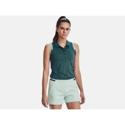 Under Armour Womens Zinger Point Slvls Polo Midnight Navy