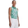 Under Armour Womens Zinger Rise Slvls Polo Neptune Green