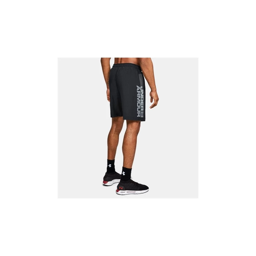 Under Armour Woven Wordmark Shorts - Black/ZINC GRAY 5 Under Armour Woven Wordmark Shorts - Black/ZINC GRAY - Image 3